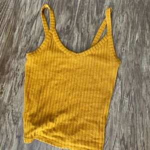 American Eagle Yellow/Mustard Tank Top